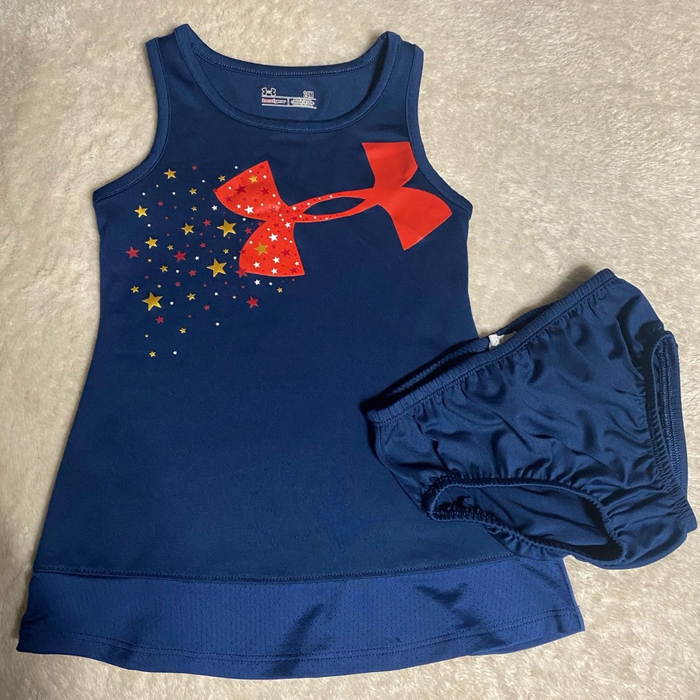Girls Under Armour 24 month dress with bloomers
